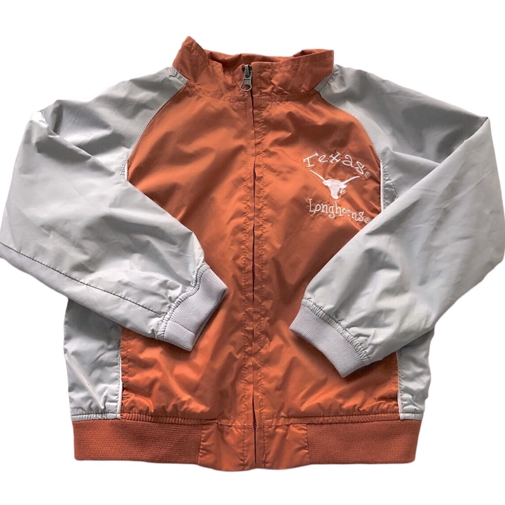 Red Oak Road Kids Raincoat - Rust and Light Gray